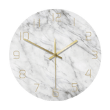Hållvä Large Modern Wall Clock Marble