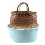 WooCar Blue - Woven Basket With Lid