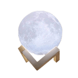 Contemporary Globe Table Lamp 3D Moon LED
