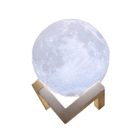 Contemporary Globe Table Lamp 3D Moon LED