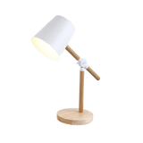 Contemporary Bedside Table Lamp Tusens White