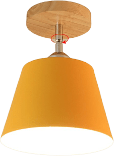 Oftabo Orange Flush Mount Ceiling Light Designer 147