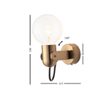Semä Gold - Wall Lamp With Swing Arm