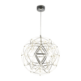 Hanging Light Fixture Over Dining Room Table - Dessah Silver