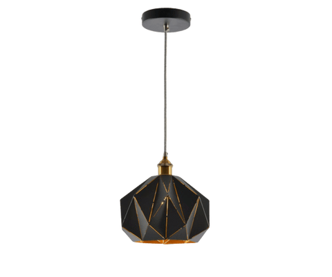 Vintage Hanging Light Fixture Brass - Dinsät Black