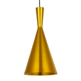 Polished Nickel Hanging Light Fixture - Kommag Gold