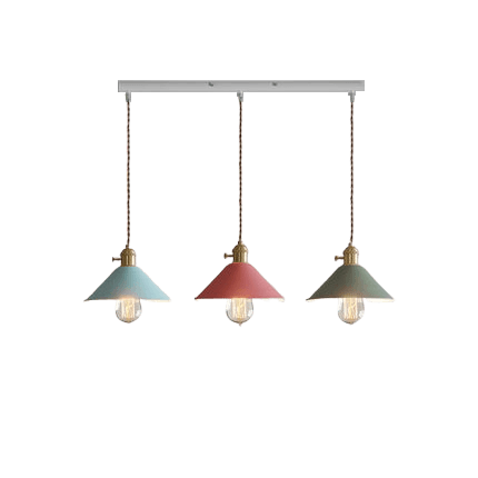 3 Bulb Hanging Light Fixture - Livnåg MultiColor