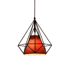 Hanging Light Fixture Single - Nyarbe Black & Red