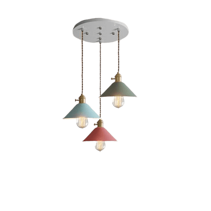 3 Chain Hanging Light Fixture - Senkör MultiColor
