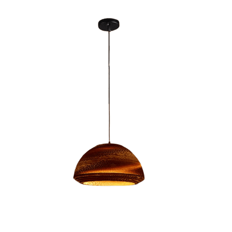 Hanging Light Fixture Round - Sidabö Brown