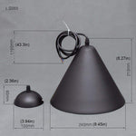 plug in pendant light skilje black 324