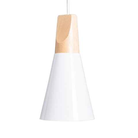 Hanging Light Fixture Wood - Tillba White