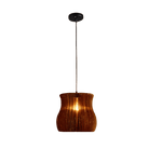 Hanging Light Fixture Long - Varitn Brown