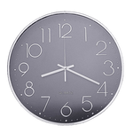Femmin Large Modern Wall Clock Silver