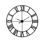 Krafts Large Modern Wall Clock Black