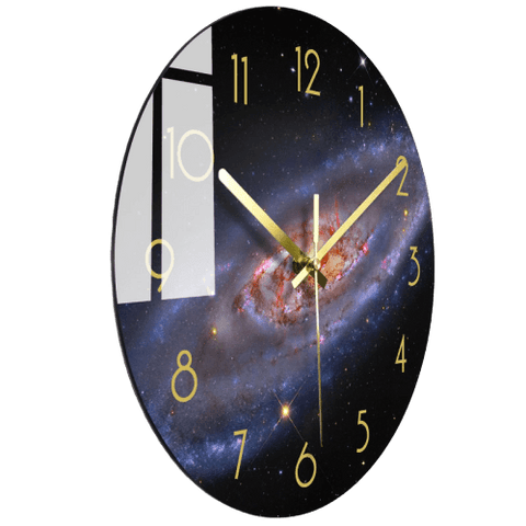 Kunnap Large Modern Wall Clock Glass