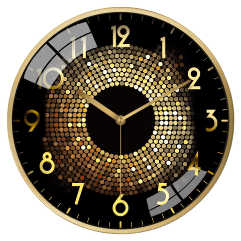 Mönste Large Modern Wall Clock Gold