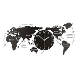 Mörkma Large Modern Wall Clock Black