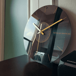 Sinneb Large Modern Wall Clock Glass