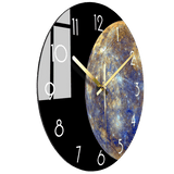 Slutli Large Modern Wall Clock Glass