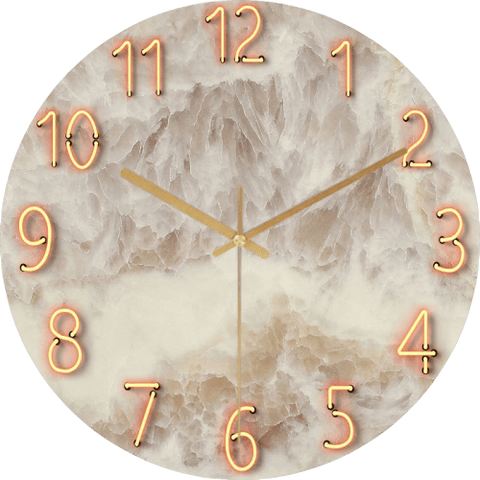Verbsj Large Modern Wall Clock Glass