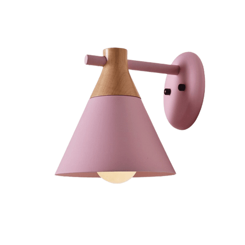 Bilden Pink - Wall Sconce Next To Bed