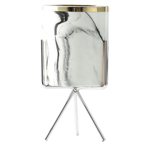 Klass Silver - Planter Pot With Stand