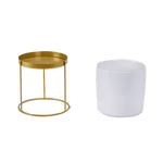 Vagga Gold - Plant Pot and Stand