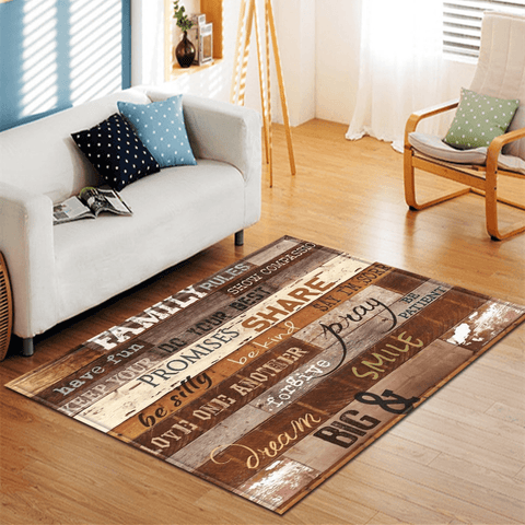 Falla Rug For Living Room Area Brown