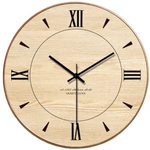 ansikte Wall Clock In Wood Wood