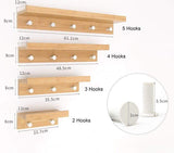  wall shelves with brackets 