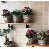  wall shelves with brackets 