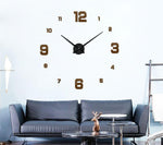 Väggklocka Brown - Large Modern Wall Clock