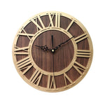 Ärganti Brown - Rustic Oversized Wall Clock